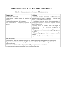 PROGRAMMAZIONE DI TECNOLOGIA E INFORMATICA