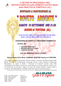 Roveto ardente in Piemonte