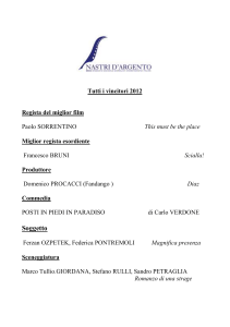 Nastri lista vincitori 2012