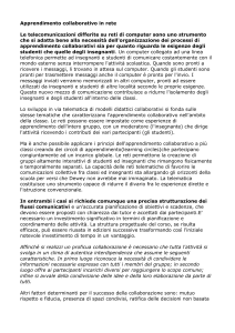 Apprendimento collaborativo in rete