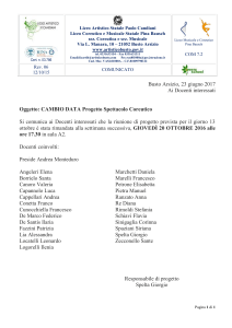 Progetto Spettacolo Coreutico - Liceo Artistico Paolo Candiani