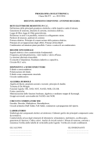 PROGRAMMA DI ELETTRONICA