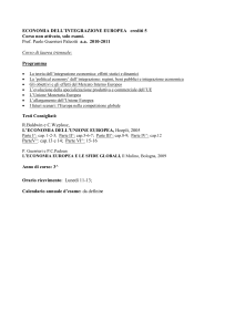 L`ECONOMIA EUROPEA E LE SFIDE GLOBALI, Il Mulino, Bologna