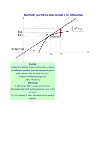 Significato geometrico della derivata e del differenziale