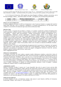 In attuazione del POR Calabria 2000