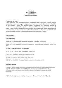 Corso di Docimologia