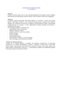 documento rete demetra –passaggi (rete dei licei delle scienze sociali)