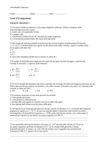 Una carica elettrica è immersa in un campo