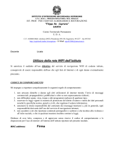 Autorizzazione WIFI (modello in formato Doc)