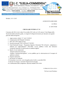 Collegio 18 novembre 2015 - Istituto Comprensivo Sant`Elia