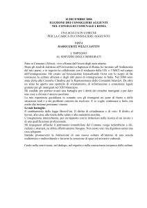 Comune di Roma - Elezione consiglieri aggiunti