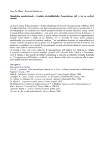 Anna De Marco - Eugenia Mascherpa Linguistica acquisizionale e