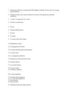 Argomenti per la lezione da presentare