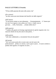 DALLE LETTERE (U.Foscolo)