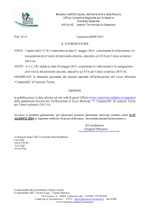 decreto pubblicazione graduatoria liceo musicale 2015-16