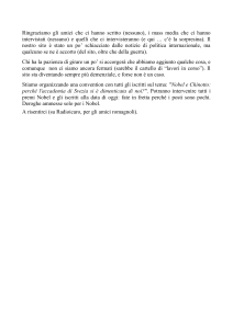 Ringraziamo gli amici che ci hanno scritto (nessuno), i mass media