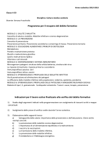 modulo 1: salute e malattia - "L. Cossa"