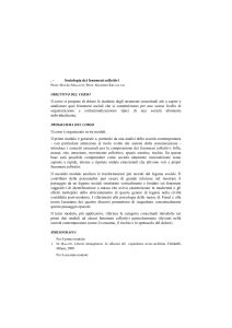Sociologia dei fenomeni collettivi
