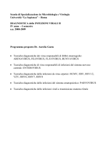 Scuola di Specializzazione in Microbiologia e Virologia