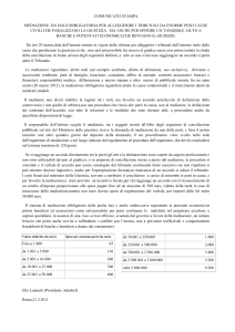 Mediazione obbligatoria. Alleggerisce i tribunali e aiuta i