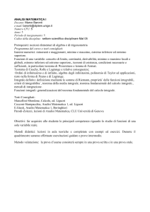 Analisi Matematica I (Alessandria)