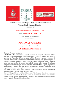 ANTONIA ARSLAN - Angolo dell`Avventura