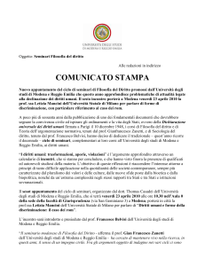 I diritti umani: trasformazioni, aporie, violazioni