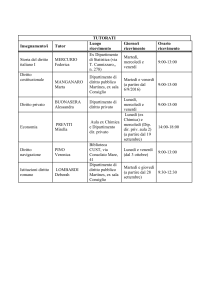 Tutorato Giurisprudenza