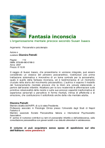 Fantasia inconscia L`organizzazione mentale precoce secondo