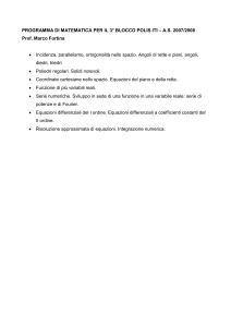 programma di matematica per il 3° blocco polis iti - Digilander