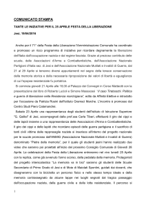 bozza comunicato stampa