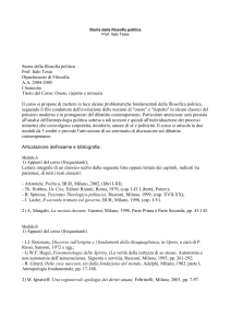 storia della filosofia politica (Prof. Testa)