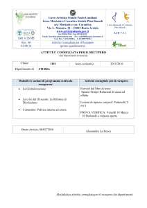 2M - attivita` recupero primo quadrimestre