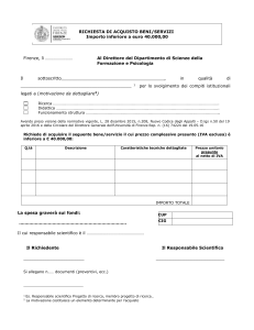 Firenze, lì - SCIFOPSI - Università degli Studi di Firenze