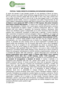 Scarica il documento su tasse, crescita ed occupazione