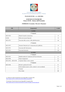 Economia e Mercati e Finanziari