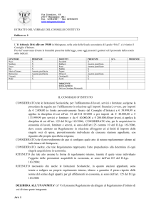 Delibera N°9 - ISTITUTO COMPRENSIVO "PAOLO FRISI"