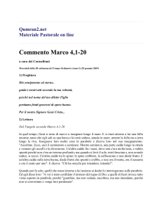 Commento Marco 4,1-20