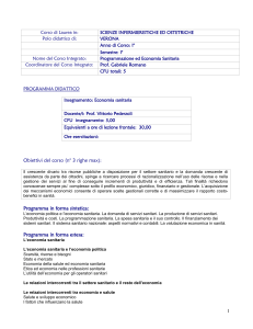 programma esteso - Dipartimento di Diagnostica e Sanità Pubblica