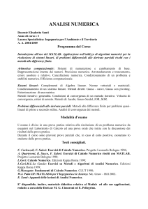 analisi numerica