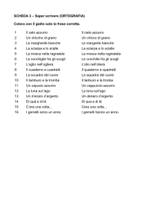 SCHEDA 3 – Saper scrivere (ORTOGRAFIA)
