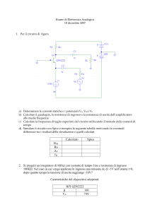 Esame di Elettronica Analogica