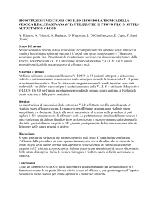 ricostruzione vescicale con ileo secondo la tecnica della vescica