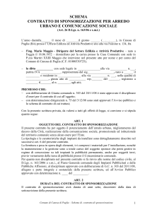 schema contratto - Comune di Canosa di Puglia
