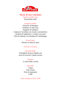 Menu San Valentino 17 - La Perla Ristorante Pizzeria