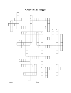 Cruciverba da Viaggio
