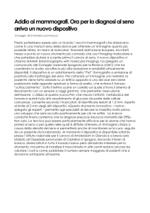 Addio ai mammografi. Ora per la diagnosi al seno arriva un nuovo