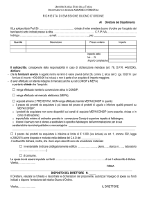 Procedimento-tipo: Forniture e Servizi in economia