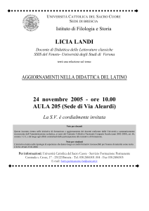 licia landi - Università Cattolica del Sacro Cuore