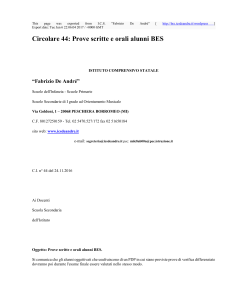Circolare 44: Prove scritte e orali alunni BES